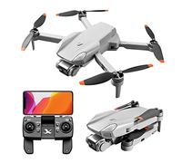 GPS Drone with 4K Dual Camera WiFi FPV Live Video Rc Quadcopter 30mins 1000m Range Brushless Aerial Photography Helicopter Drones Toys Follow Me Pointing Flight(Battery*3)
