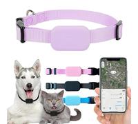 Gps Gatti - Collare Gps Gatto Impermeabile - Tracker Per Gatti, Compatibile Airtag Gatto E Ios/Android, Localizzazione In Tempo Reale, Leggero E Regolabile,batteria a lunga durata (Rosa)