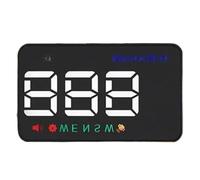 GPS Hud Head Up Display Tachimetro GPS For Auto Proiettore Parabrezza Contachilometri Bussola Allarme Velocità Eccessiva Con Adattatore For Auto Strumento Multifunzione(WHITE)