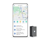 GPS Localizzatore Tracker per Auto Moto e Cani, 90 Giorni di Standby 6000mAh, Allarme Antifurto Tracciamento Globale in Tempo Reale - SIM Card Gratuita, App Inclusa, Tracker GPS Nascosto