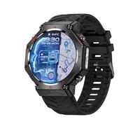 GPS Orologio Collegato Assistente vocale AI Chiamate Bluetooth Grande Quadrante Uomo Donna Sport Impermeabile 3ATM Multi attività Pedometro 12 giorni di autonomia Monitor Frequenza Monitoraggio della