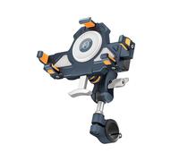 GPS Phone Navigation Supporto Per Telefono Moto In Metallo Antiurto Impermeabile Con Ricarica Wireless Cablata A Doppio Modello Regolabile A 360 Gradi Porta Cellulare (Misurare : B)