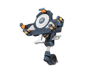 GPS Phone Navigation Supporto Per Telefono Moto In Metallo Antiurto Impermeabile Con Ricarica Wireless Cablata A Doppio Modello Regolabile A 360 Gradi Porta Cellulare (Misurare : B)