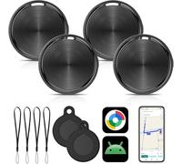 GPS Smart Tracker Tag per Android, KeyFinder compatibile con Google Il mio dispositivo Trova app (solo Android), Bluetooth Tracker per chiavi, bagagli, borse e valigie (4 Pack)
