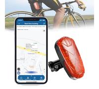GPS Tracker Bici Localizzatore GPS Moto Posizionamento in Tempo Reale APP Senza Abbonamento Impermeabile con LED Luce è Anche Facile da Individuare di Notte per la Tua Bici da Corsa e Carrello