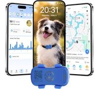 GPS Tracker per Animali Domestici-Tracker GPS 4G per Cani,GPS Pet Tracker | Abbonamento Necessario,Localizzazione in Tempo Reale| Impermeabile (IP67) | Piccolo & Leggero per Cani & Gatti