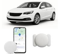 GPS Tracker per Auto Android, Ai-r tag Android, Magnetico Nascosto Localizzatore Gps Senza SIM senza Abbonamento, GPS Auto Localizzatore Compatibile con goo- gle Find My per Bambini Animali (1 bianco)