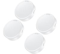 GPS Tracker per Auto Android e iOS, Localizzatore GPS Senza SIM Senza Abbonamento con Allarme Sonoro, Localizzazione in Tempo Reale per Auto, Bambini, Animali e Oggetti (bianca*4)