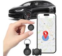 GPS Tracker Per Auto,Localizzatore GPS Per Auto Nascosto,Localizzatore Con APP Find Tag,Localizzatore Senza Sim,Compatibile Con iOS E Android,Per Veicoli, Animali Domestici E Bagagli-Nero