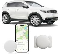 GPS Tracker per Auto, Magnetico Nascosto Localizzatore Gps Senza SIM, GPS Auto Localizzatore Compatibile con Apple Find My App per Bambini, Auto, Animali Domestici (1 bianco)