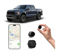 GPS Tracker per Auto, Magnetico Nascosto Localizzatore Gps Senza SIM, GPS Auto Localizzatore Compatibile con Apple Find My App per Bambini, Auto, Animali Domestici (2 neri)