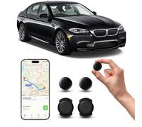 GPS Tracker per Auto, Magnetico Nascosto Localizzatore Gps Senza SIM senza abbonamento, GPS Auto Localizzatore Compatibile con Apple Find My App(IOS) per Bambini, Auto, Animali Domestici (2 nero)