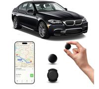 GPS Tracker per Auto, Magnetico Nascosto Localizzatore Gps Senza SIM senza abbonamento, GPS Auto Localizzatore Compatibile con Apple Find My App(IOS) per Bambini, Auto, Animali Domestici (1 nero)