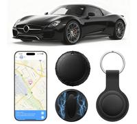 GPS Tracker per Auto, Nuovo Localizzatore GPS per Auto, Compatibile con Android e iOS, Magnetico Nascosto Localizzatore Gps Senza SIM, Tracker tag per Bambini, Auto, Animali Domestici - Nero