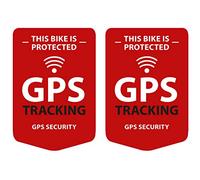 GPS Tracking, 2 adesivi per bicicletta, resistenti alle intemperie, ai raggi UV