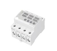 GPS8-03 Din Rail 3 Phase Adjustable Voltage Relay Over Under Voltage Monitor with Current Protection 63A 80V-400V YYVFLAUX(GPS8-03-U-63A)