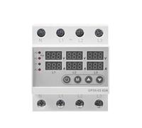 GPS8-03 Din Rail 3 Phase Voltmeter Ammeter Adjustable Over and Under Voltage Current Limit Protection Monitor Relays, Parti(GPS8-03-U-63A)