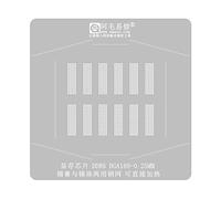 GPU BGA Reballing Stencil Template Station per DDR6 BGA180 Piastra di Posizionamento Pianta Rete di Stagno Rete in Acciaio Mesh