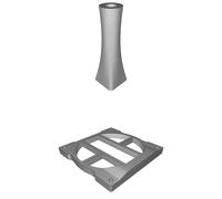GPU Vertical Stand Compatible with 120mm Fan System V2 5cm Spacers
