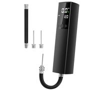 GPUTEK Pompa elettrica per Palline, Pompa ad Aria Intelligente Gonfiaggio rapido Portatile della Palla con manometro accurato e Display LCD Digitale per Calcio, Pallacanestro, pallavolo, Rugby