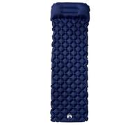 GPUTYGHN Materassino gonfiabile con cuscino, 6 cm, blu navy | Rivestimento in nylon 40D TPU, impermeabile, facile da gonfiare, compatto, ideale per il campeggio