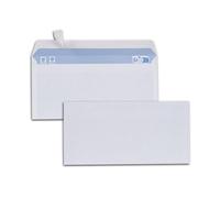 GPV - 500 buste con chiusura adesiva, 80 g, formato DL 110 x 220 mm, colore: bianco
