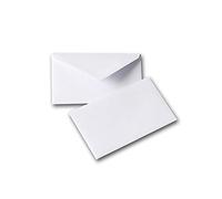 GPV - Confezione da 500 buste da visita gommate, 90 x 140 mm, 112 g, colore: Bianco