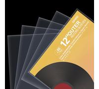 GPXIIZ Buste Vinili 33 Giri Esterne, 50x Trasparenti Custodia Vinile | Buste per Vinili 12 Pollici LP Dischi, Senza Acidi, Protezione Polipropilene Vinile Copertine Cover per Singoli e Doppi LPs