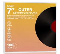 GPXIIZ Buste Vinili 45 Giri 7 Pollici Esterne, 100 x Custodia Vinile Trasparenti, Buste per Vinili pour 7" LP Dischi, Protezione Polipropilene Vinile Copertine Cover Outer
