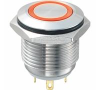 Gq16f-10e / J / R / 12v 16mm IP65 Antivandalo Interruttore Spst On-Off LED