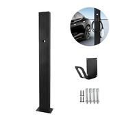 GQMYCDM Generico Colonnina Ricarica Auto Elettrica, Piedistallo per Caricabatterie per Veicoli Elettrici, Palo per Veicoli Elettrici, Supporto per Caricabatterie da Parete Universale(Negro)