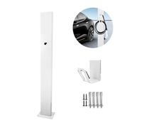 GQMYCDM Generico Colonnina Ricarica Auto Elettrica, Piedistallo per Caricabatterie per Veicoli Elettrici, Palo per Veicoli Elettrici, Supporto per Caricabatterie da Parete Universale(Wit)