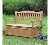 GQMYCDM Panca Portaoggetti da Esterno, Contenitore da Patio, con Braccioli e Schienali, Mobili da Giardino, Panca Resistente alle Intemperie, per Giardino, Casa, Patio, Piscine(Yellow)