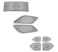 GQQGM Autoradio Copertura Altoparlanti Decorativa per Nissan Rogue X Trail T33 2022 2023 Telaio degli Altoparlanti Adesivo Interno,H/3sets Black