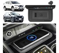GQQSXZNTD Caricabatterie Wireless per Auto per Nissan X-Trail/Qashqai (2021 2022 2023) con 27W USB e Type-C Pannello Console Centrale, Caricabatterie Rapido per i-Phone Sam-Sung