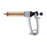 GQQSXZNTD Siringa Veterinaria, Siringa Continua Regolabile Semiautomatica in Acciaio Inossidabile, Iniezione di Vaccino Veterinario per Bovini, Ovini, Suini, Capre(Size:50ML)