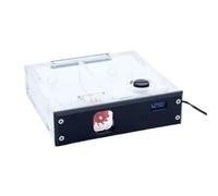 GQSX-D1S Raffreddatore d'acqua for computer Serbatoio dell'acqua Unità ottica singola Pannello metallico(Black,12V RGB Manual Ctrl)