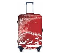 GQSZCYHLKL Christmas Magic - Custodia protettiva per valigia da viaggio, con stampa su entrambi i lati, design elastico per una vestibilità sicura e protezione dai graffi, bianco, XL