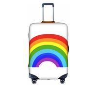 GQSZCYHLKL Copertura per valigia con stampa arcobaleno, elegante custodia protettiva da viaggio con stampa su entrambi i lati, design elastico per una vestibilità sicura e protezione dai graffi