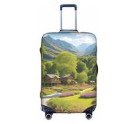 GQSZCYHLKL Copertura per valigia con stampa paesaggistica, elegante custodia protettiva da viaggio con stampa su entrambi i lati, design elastico per una vestibilità sicura e protezione dai graffi