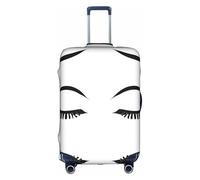 GQSZCYHLKL Copertura per valigia per ciglia, elegante custodia protettiva da viaggio con stampa su entrambi i lati, design elastico per una vestibilità sicura e protezione dai graffi, bianco, XL