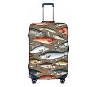 GQSZCYHLKL Custodia per esche da pesca, elegante custodia protettiva da viaggio con stampa su entrambi i lati, design elastico per una vestibilità sicura e protezione dai graffi, bianco, XL