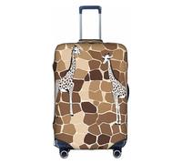 GQSZCYHLKL Custodia per valigia con stampa giraffa, elegante custodia protettiva da viaggio con stampa su entrambi i lati, design elastico per una vestibilità sicura e protezione dai graffi, bianco