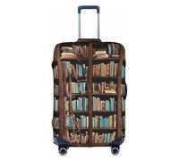 GQSZCYHLKL Custodia protettiva per libri e valigie, elegante custodia da viaggio con stampa fronte/retro, design elastico per una vestibilità sicura e protezione dai graffi, bianco, XL