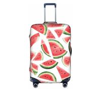 GQSZCYHLKL Custodia protettiva per valigia con anguria e frutta fresca, elegante custodia protettiva da viaggio con stampa su entrambi i lati, design elastico per una vestibilità sicura e protezione