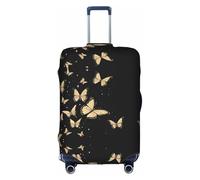 GQSZCYHLKL Custodia protettiva per valigia con farfalle colorate, elegante custodia protettiva da viaggio con stampa su entrambi i lati, design elastico per una vestibilità sicura e protezione dai
