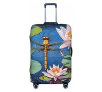 GQSZCYHLKL Custodia protettiva per valigia con libellula, elegante custodia protettiva da viaggio con stampa su entrambi i lati, design elastico per una vestibilità sicura e protezione dai graffi