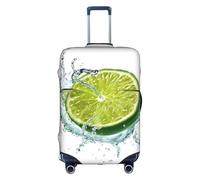 GQSZCYHLKL Custodia protettiva per valigia con limone, elegante custodia protettiva da viaggio con stampa su entrambi i lati, design elastico per una vestibilità sicura e protezione dai graffi, bianco