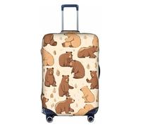 GQSZCYHLKL Custodia protettiva per valigia con orsetto carino, elegante custodia protettiva da viaggio con stampa su entrambi i lati, design elastico per una vestibilità sicura e protezione dai graffi