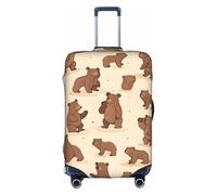 GQSZCYHLKL Custodia protettiva per valigia con orsetto carino, elegante custodia protettiva da viaggio con stampa su entrambi i lati, design elastico per una vestibilità sicura e protezione dai graffi